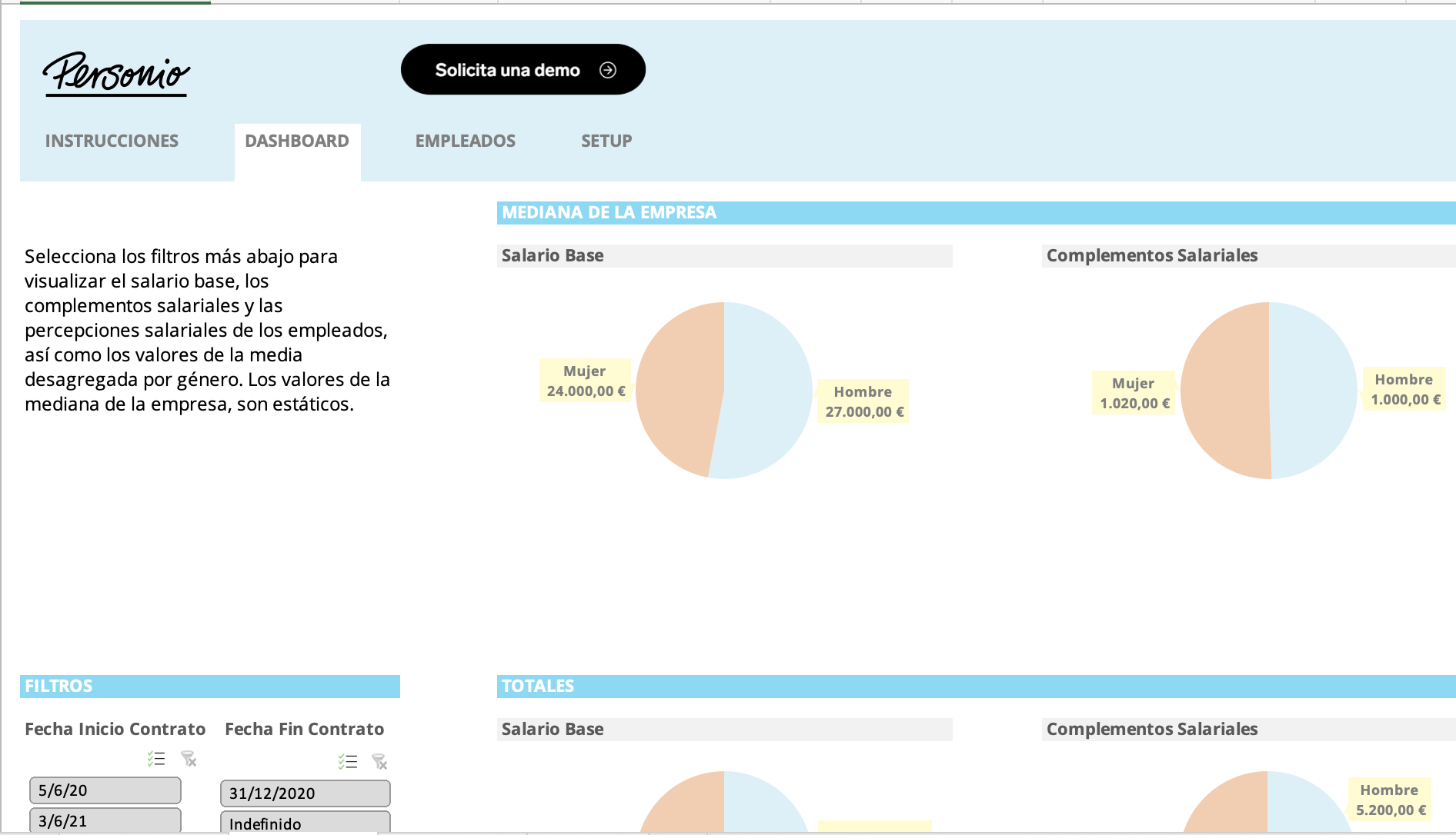 Plantilla registro salarial