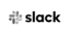 black and white slack logo