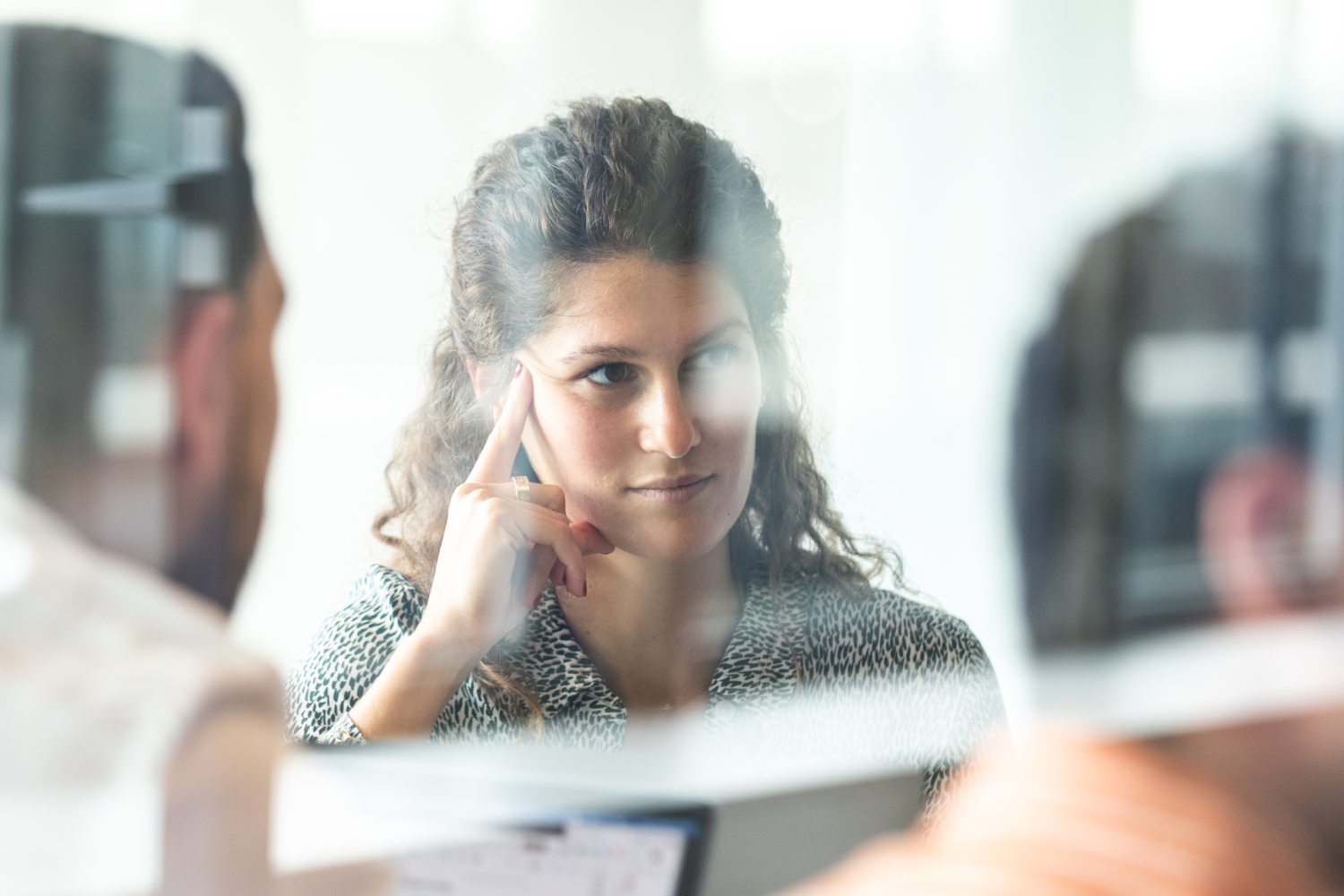 Female employee at work