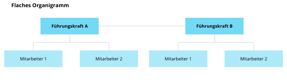 Flaches Organigramm