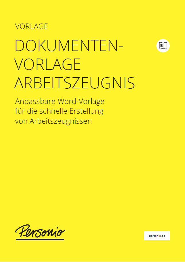 Dokumentenvorlage Arbeitszeugnis