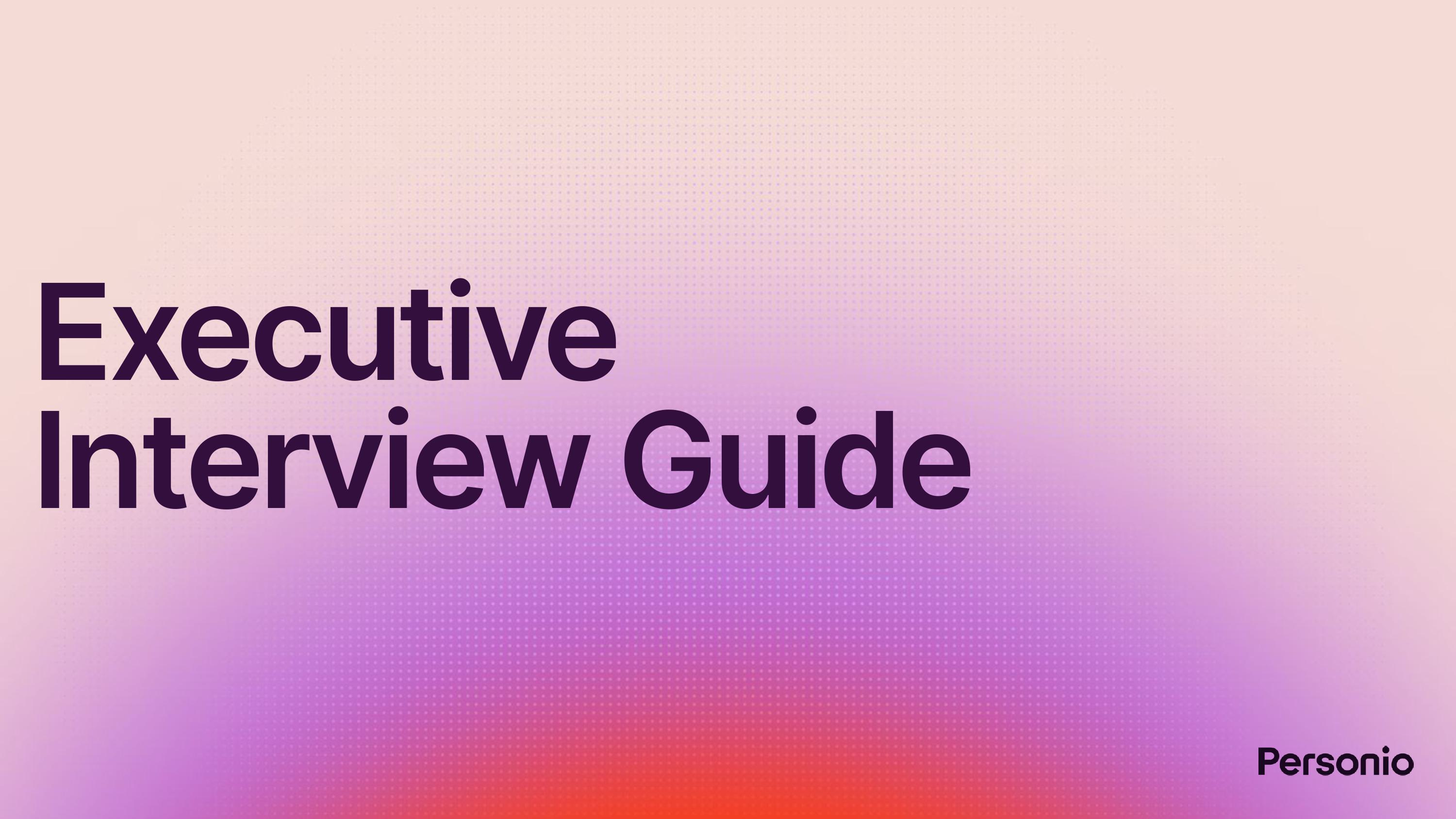 Executive Interview Guide Image 01