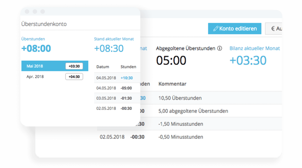 Arbeitszeiterfassung Überstundenberechnung