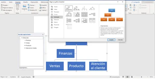 Cómo hacer un organigrama en Word