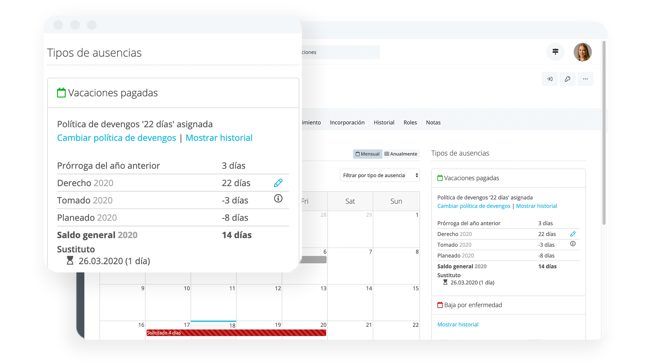 Software para la gestión de las ausencias en diferentes dispositivos