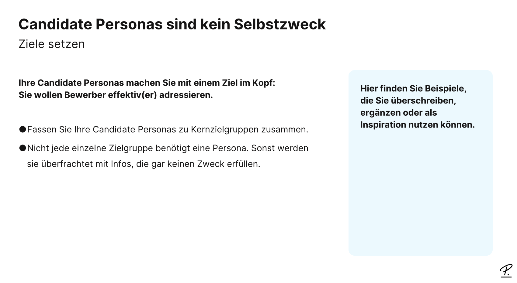 Auszug aus der Candidate Persona Vorlage für HR und Unternehmen von Personio HR Software