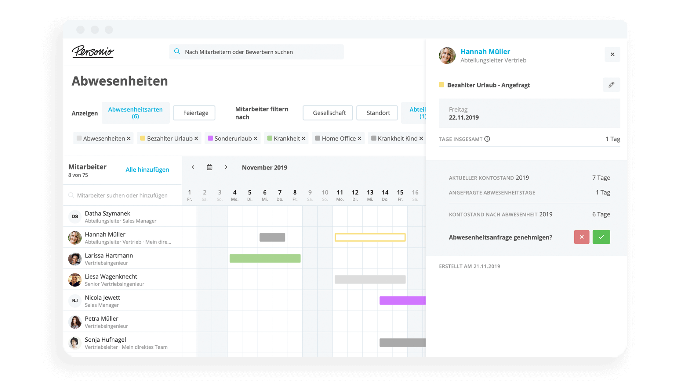 Genehmigungen Kalender