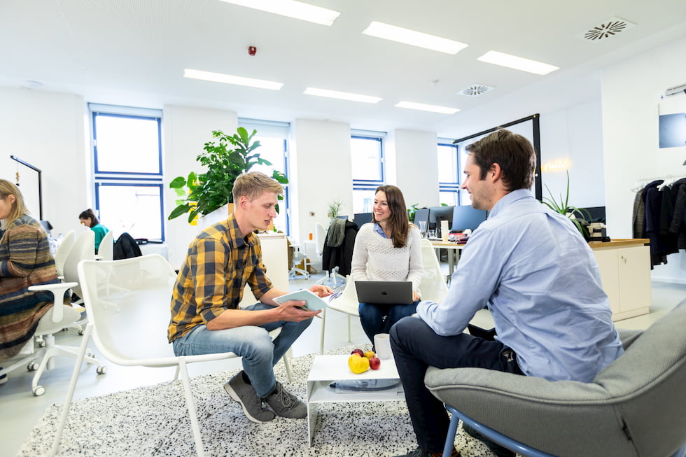 employees enjoying job rotation