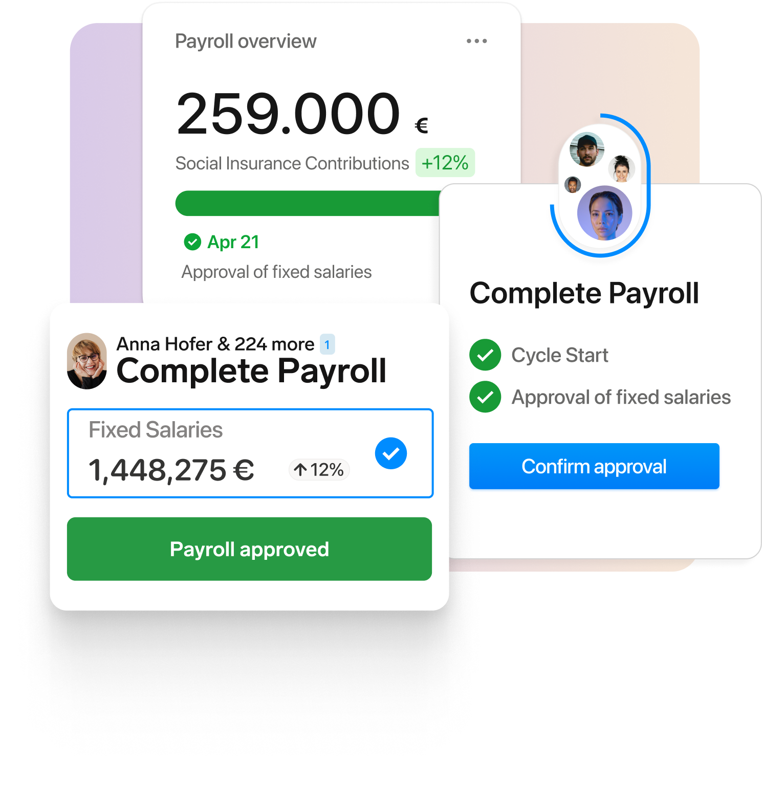 Zwei statt acht Schritte Personio Payroll