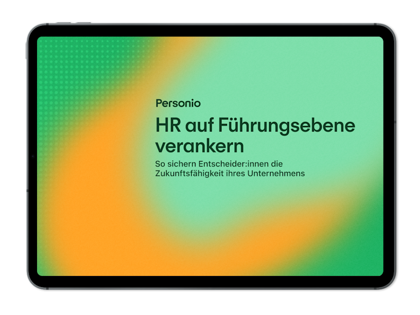 Kostenloser Leitfaden: HR auf Führungsebene verankern | Personio