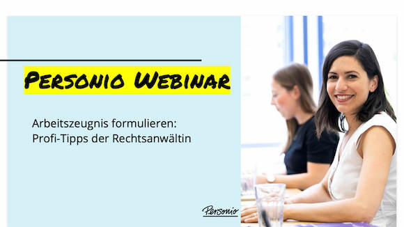 Webinars Arbeitszeugnis Personio