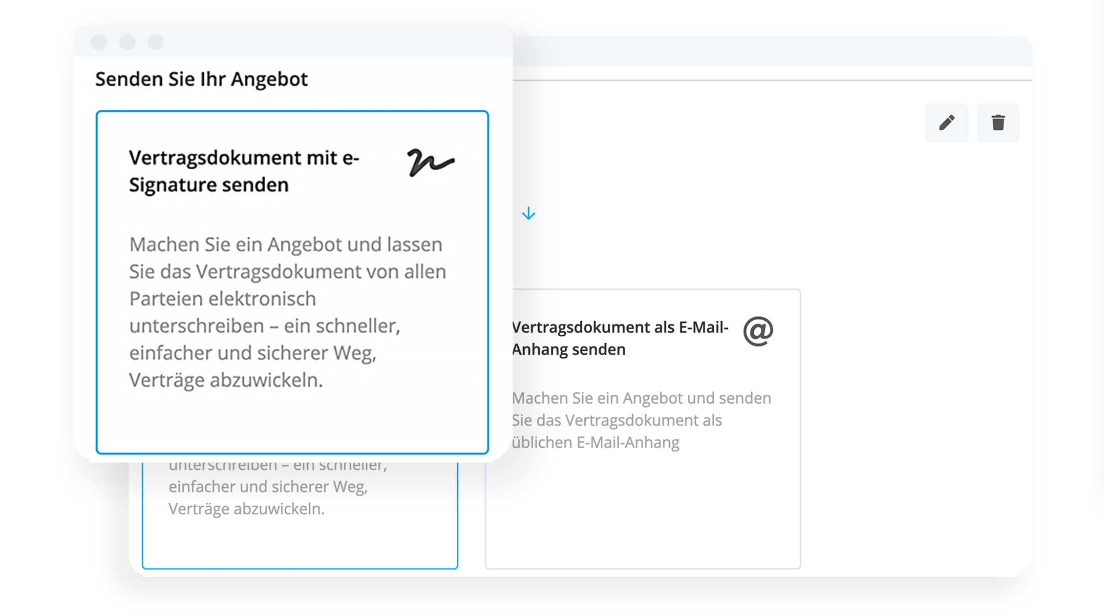 Elektronische-Signatur-Vertragsdokument