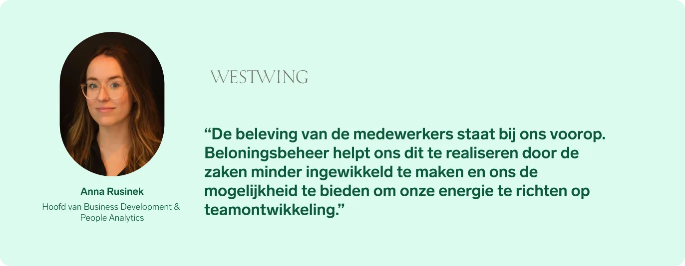 Citaat van Anna Rusinek, Head of Business Development & People Analytics bij Westwing.