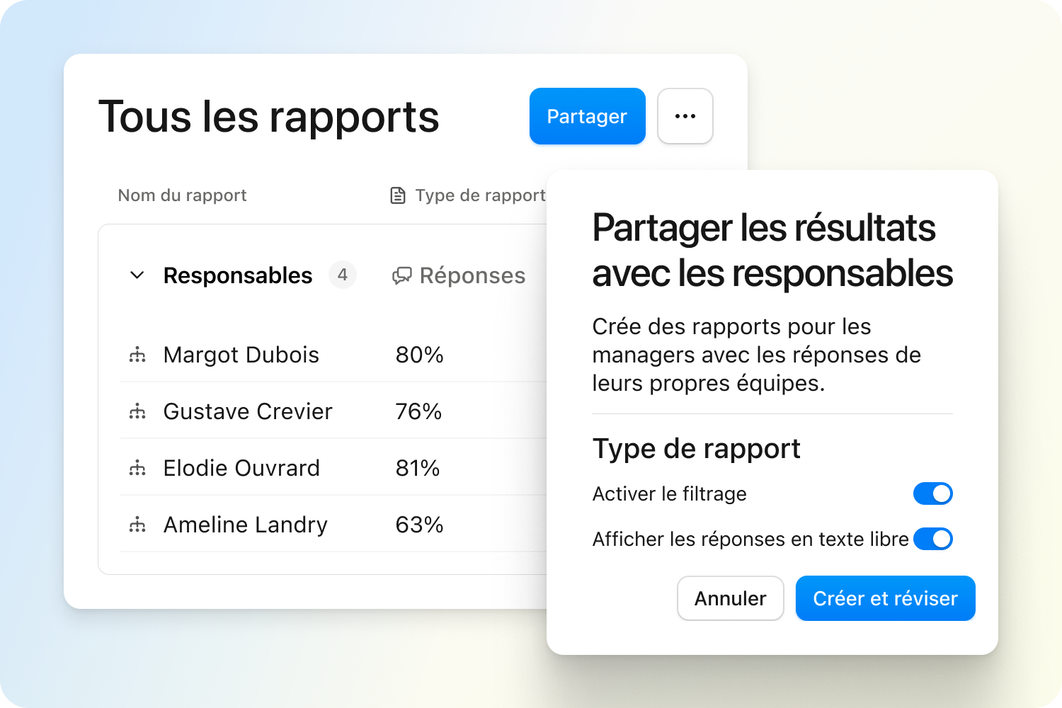 Surveys View Control