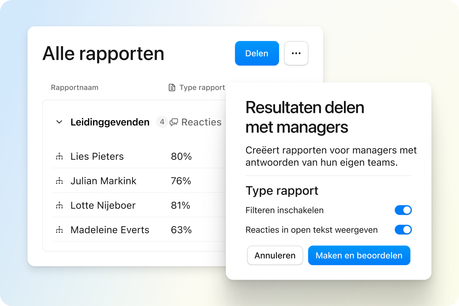 Surveys View Control