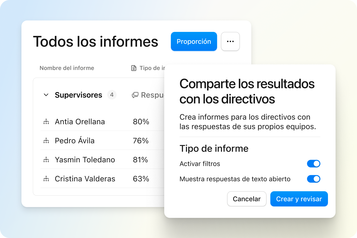 Surveys View Control