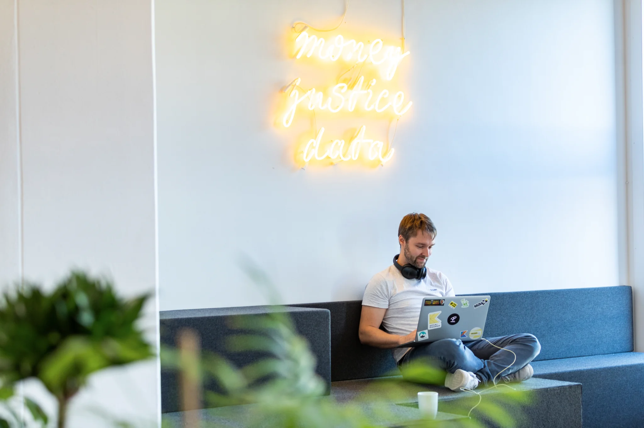 employee enjoying a flatter structure at work