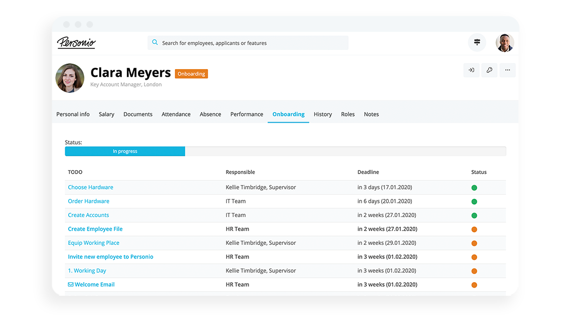 personio onboarding hr software