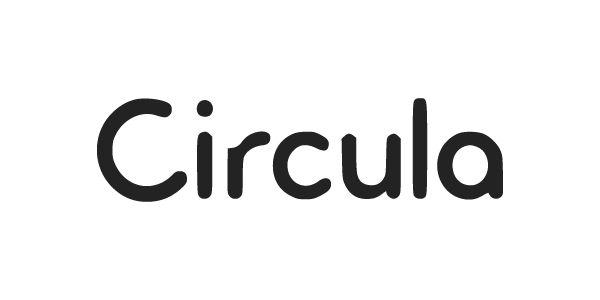 black and white logo of circula