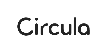 black and white logo of circula