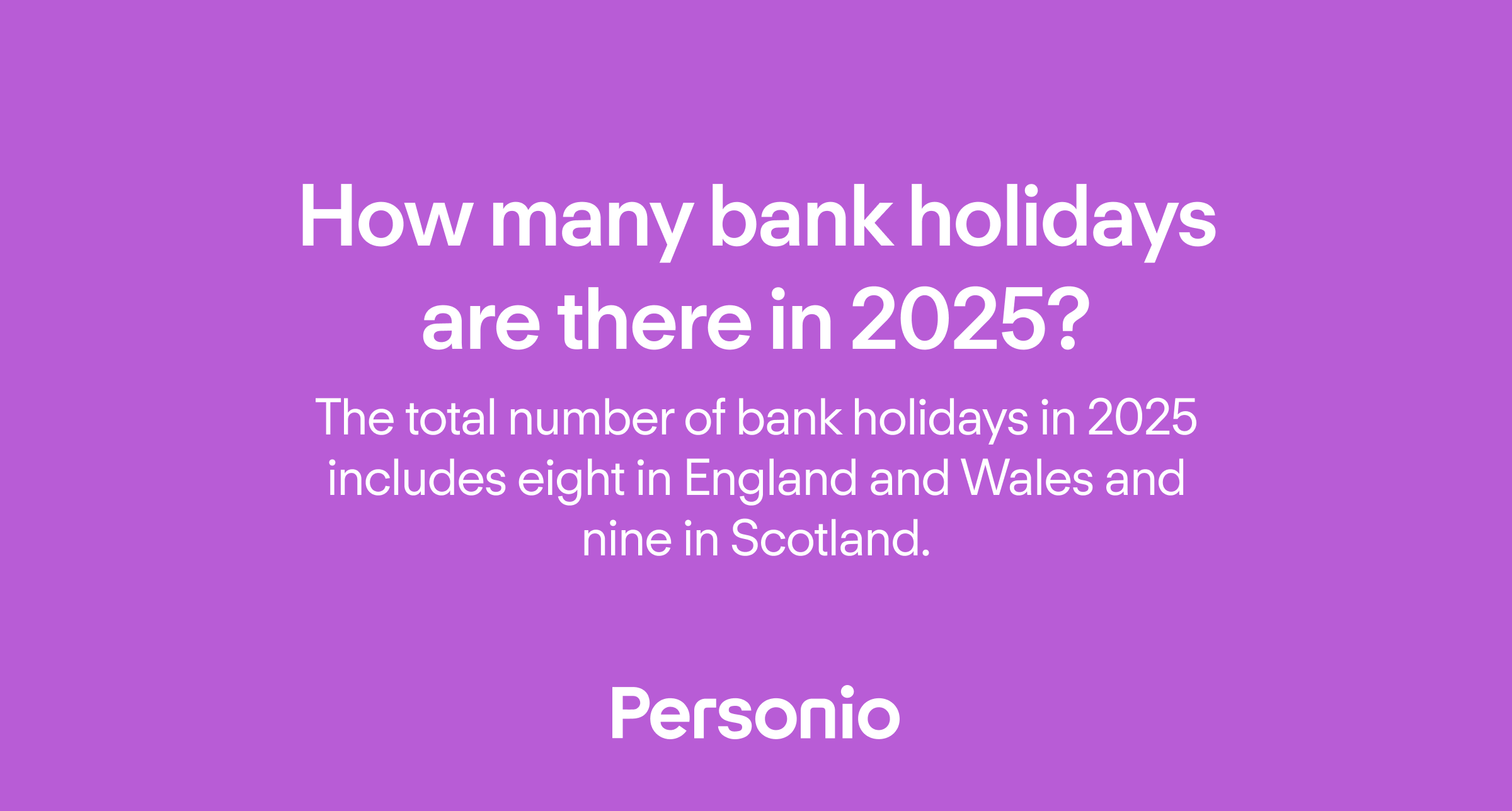 how many bank holidays 2025?
