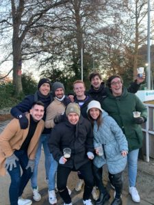 Cathal with co-workers in Dublin.