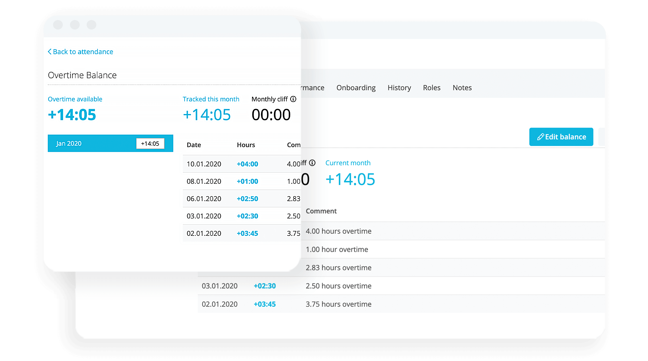 Overtime Balance