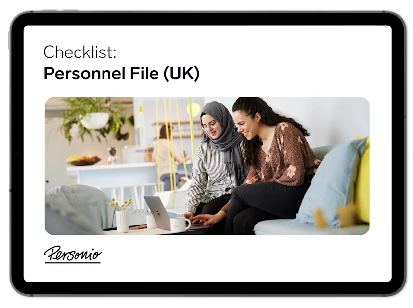 Download: Checklist personnel file (UK) | personio
