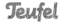 Teufel Logo b/w
