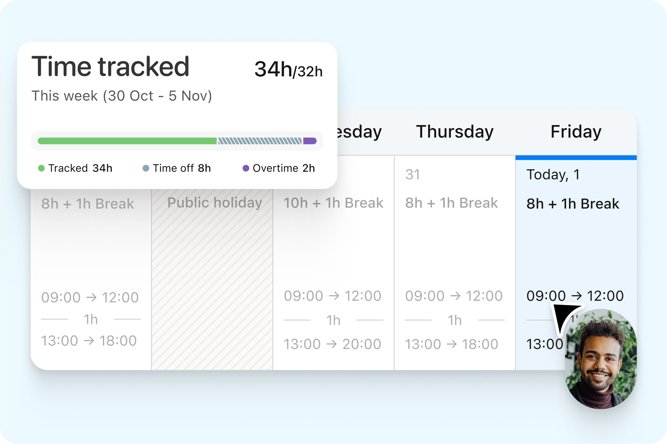 Time Tracking Calendar