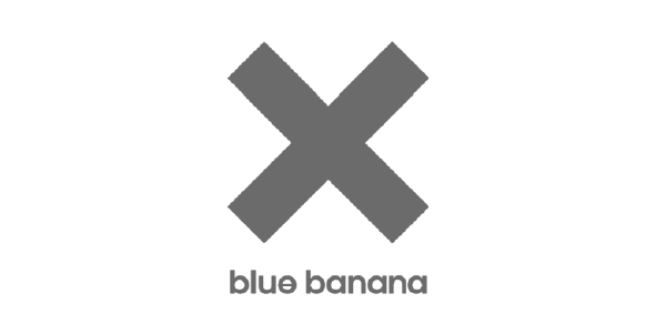 Blue Banana Logo b/w