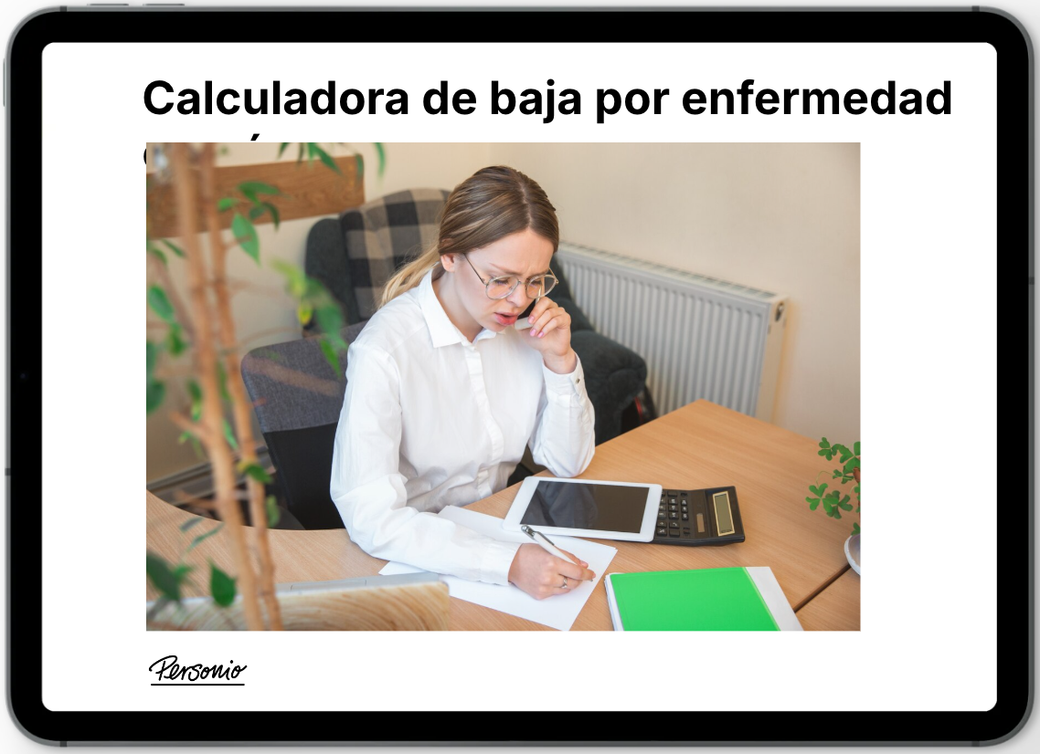 Calculadora baja por enfermedad común