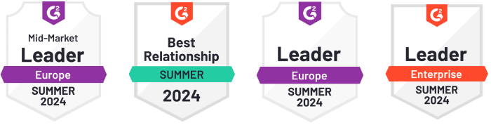 G2 Badges - Personio Gewinner - Sommer 2024