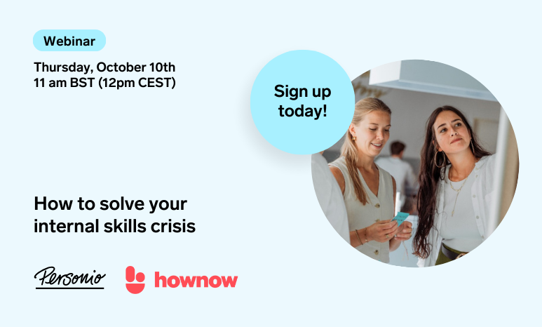 HowNow webinar: How to solve your internal skills crisis