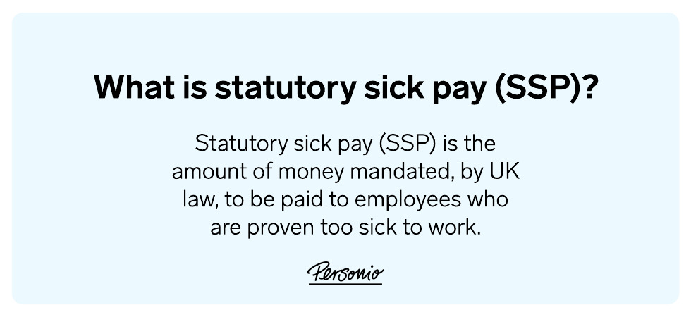 what is statutory sick pay (SSP)?