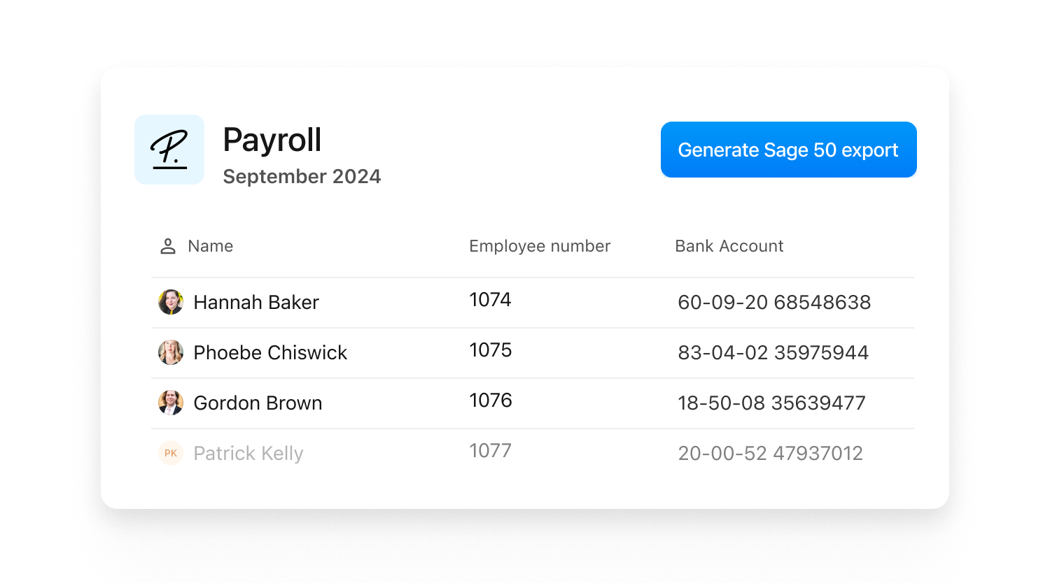 Sage 50 Integration