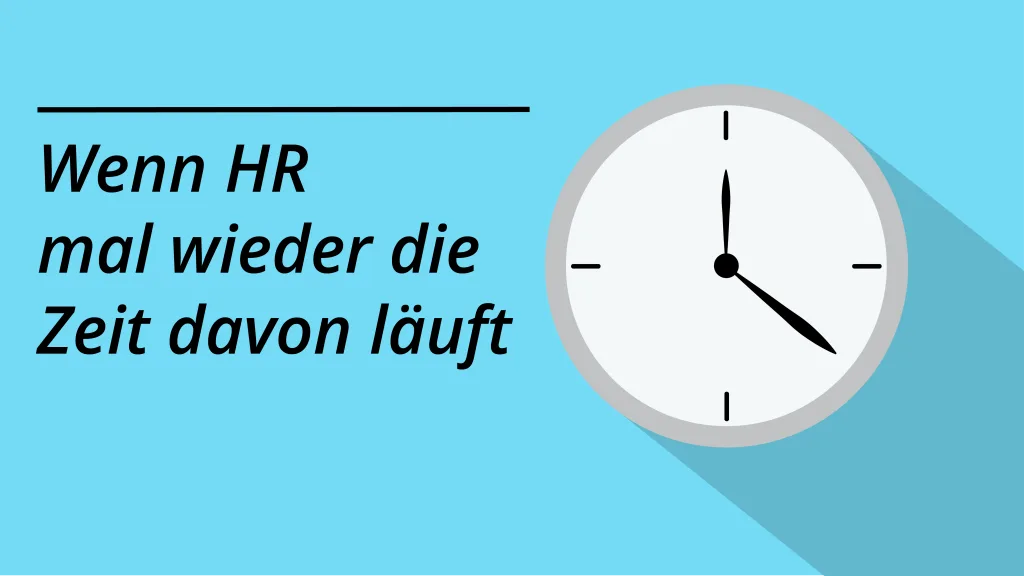 Zeit sparen im HR