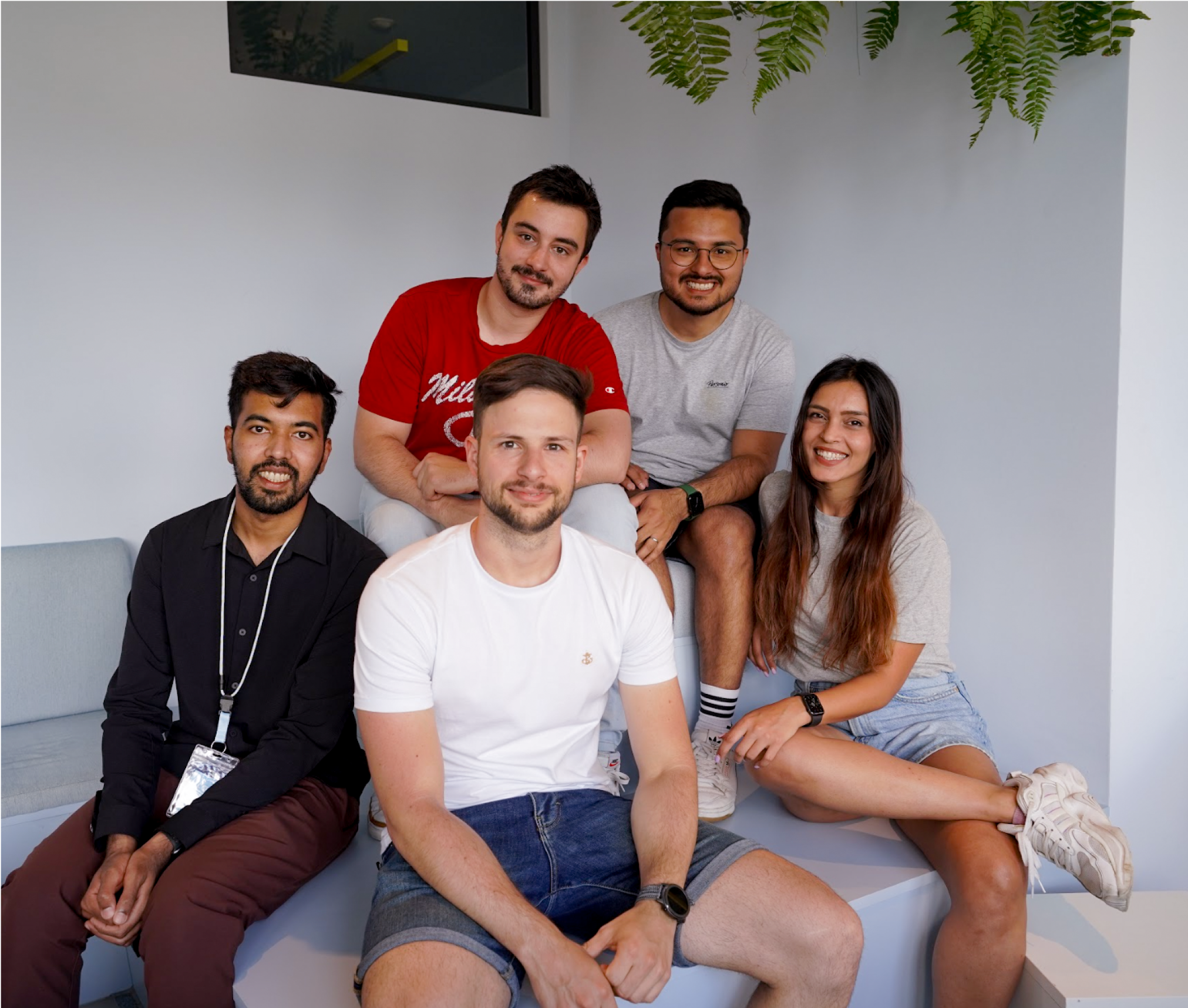 Group of people sitting together