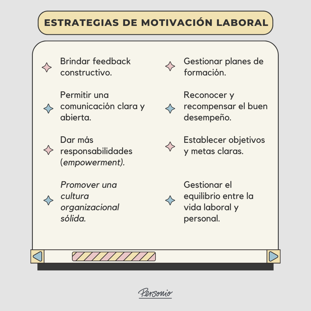 Estrategias de motivación laboral