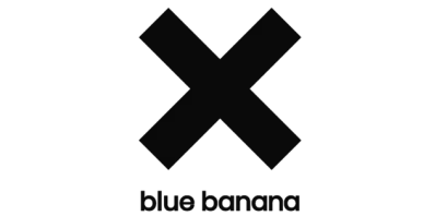 Blue Banana Brand Logo b/w