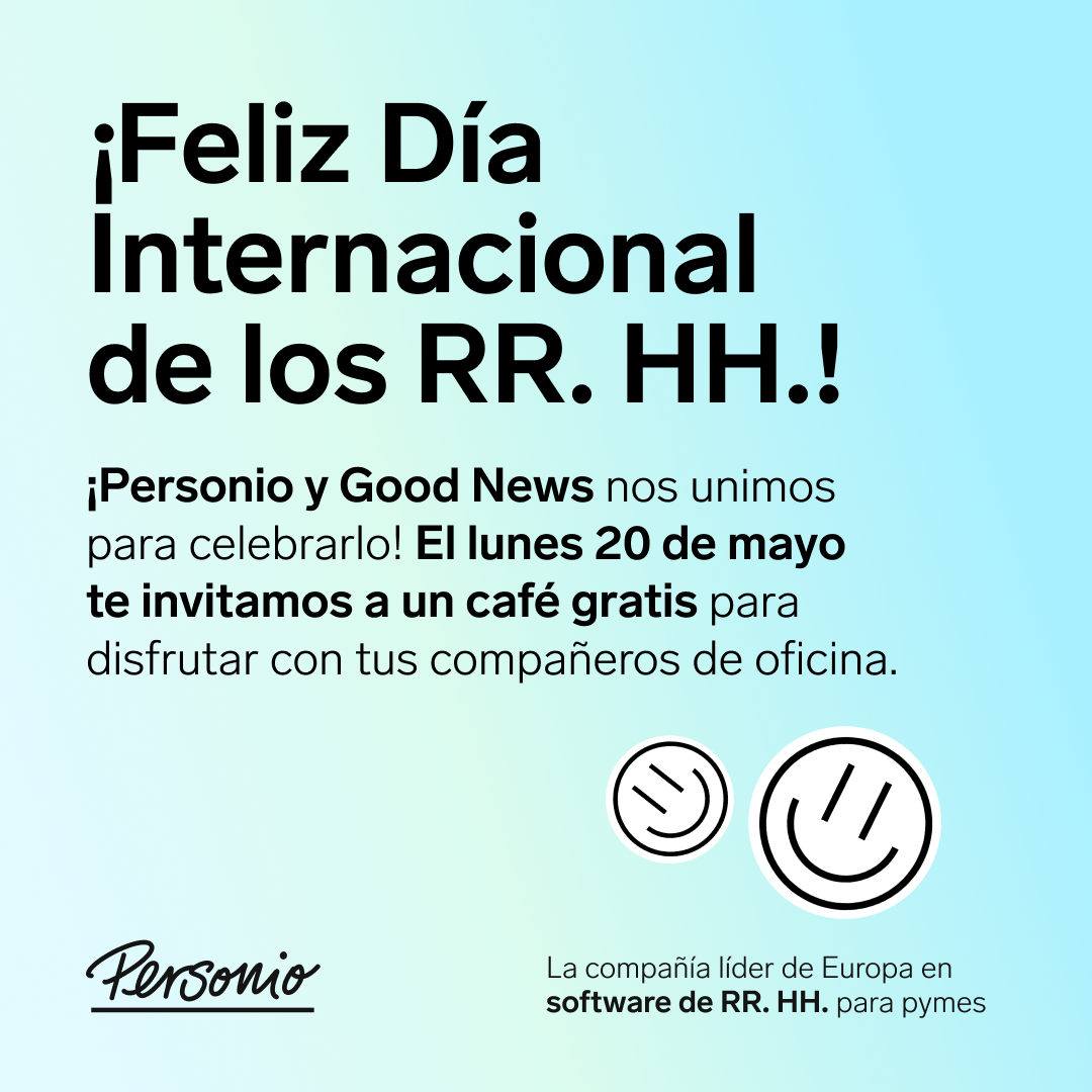 Personio & Good News - Café gratis - Día Internacional RR. HH.