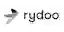 black and white logo of rydoo