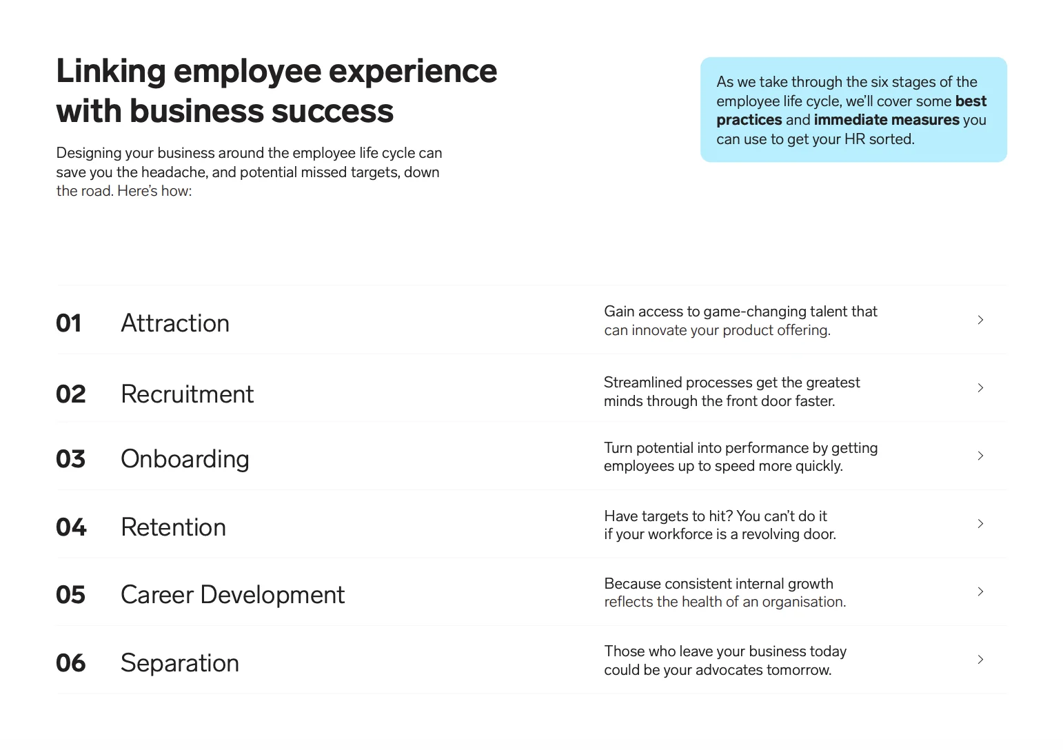 employee life cycle infographic defined