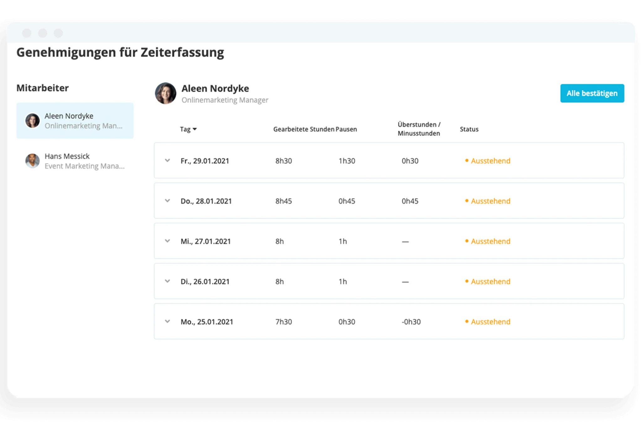 Arbeitszeriterfassung 