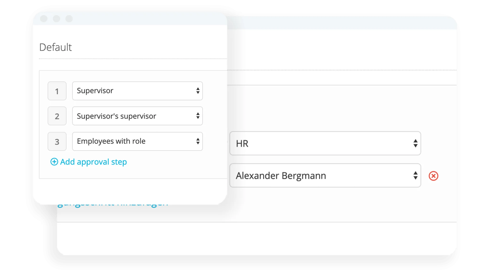 Approval Process Steps Settings