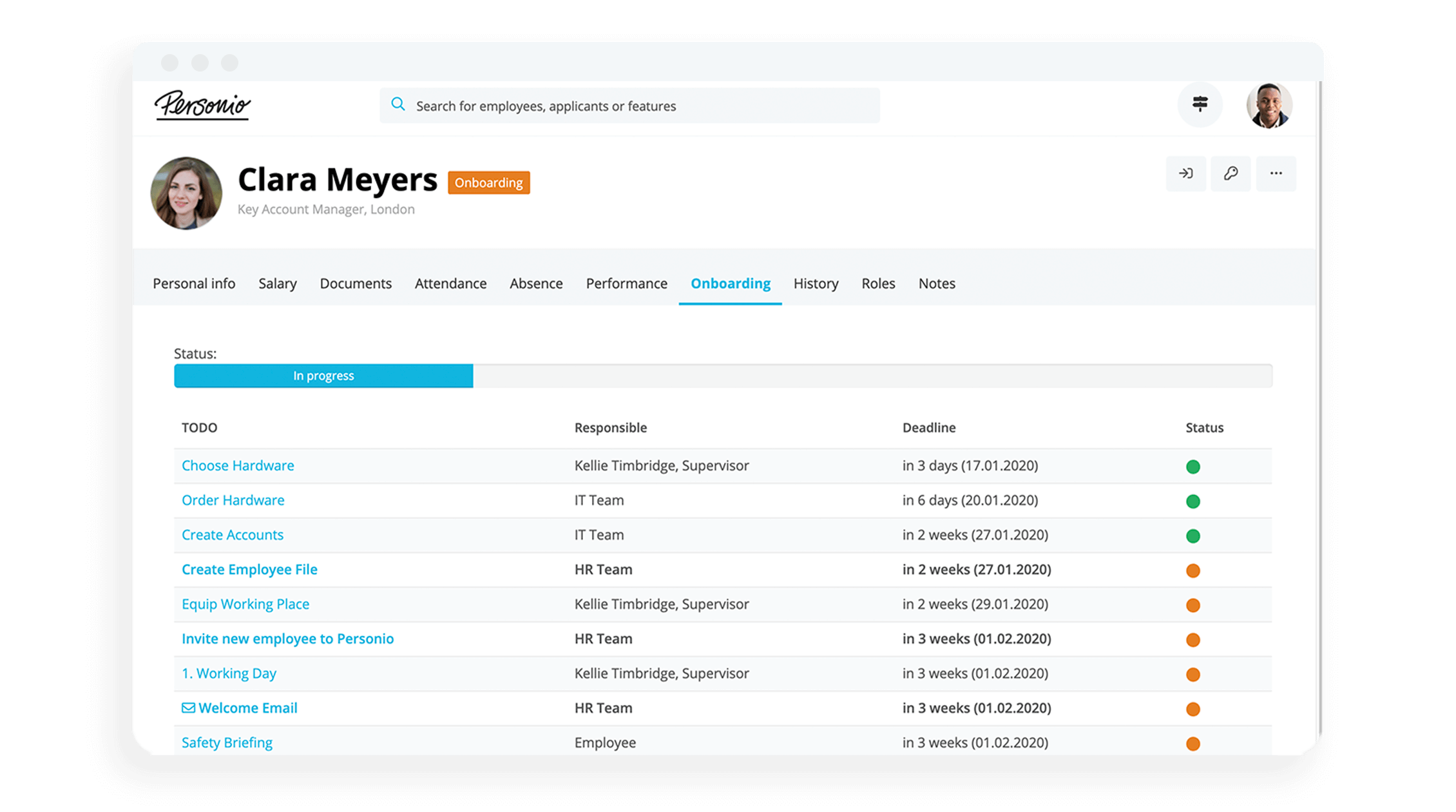 personio onboarding software