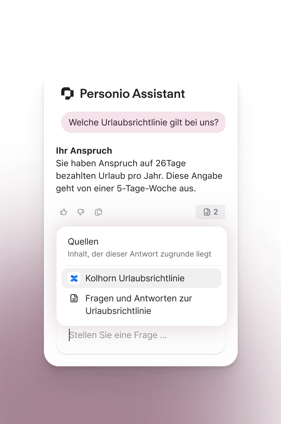 Personio Assistant with 3P Integrations-Mobile