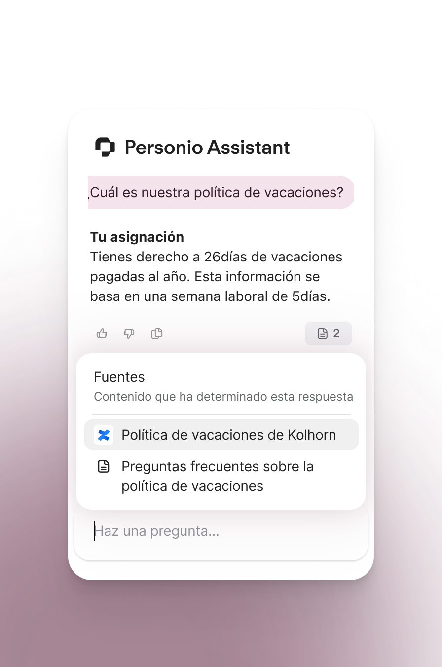 Personio Assistant with 3P Integrations-Mobile