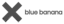 Blue Banana Logo Greyscale