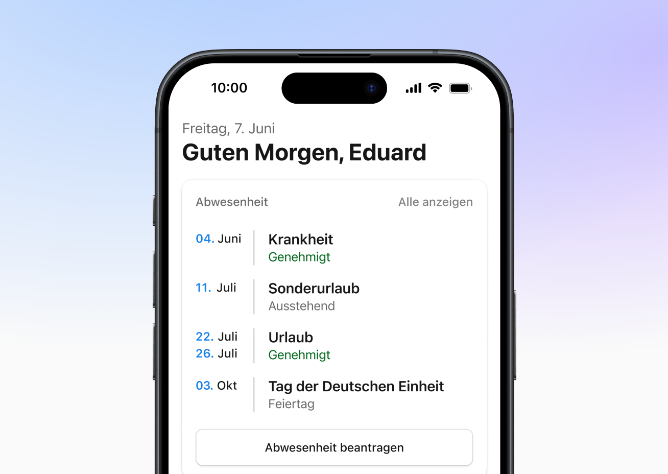 Mobile Personio App: Erstklassige HR-Arbeit von überall aus